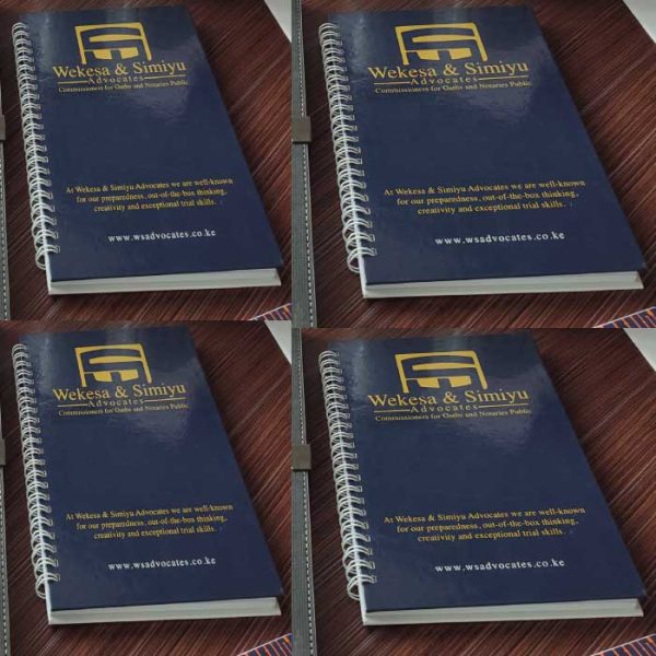 Branded b5 spiral notebook in nairobi
