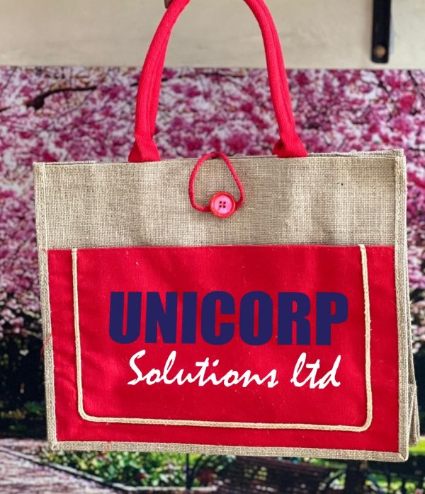Embroidered a4 jute bags (min 50) nairobi