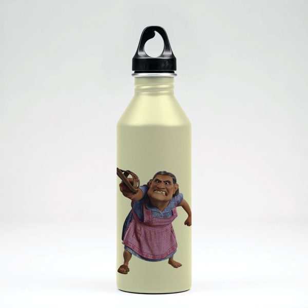 Branded metallic water bottle
