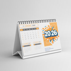 Corporate desk calendar 2026