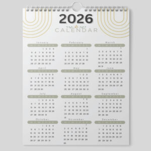 2026 Wall Office Calendar
