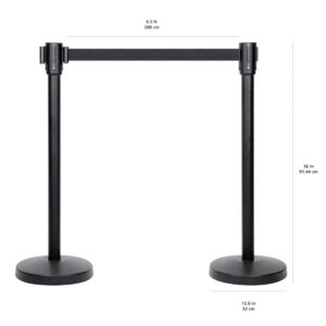 Branded premium queue stand