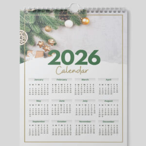 Customized 2026 wall calendar