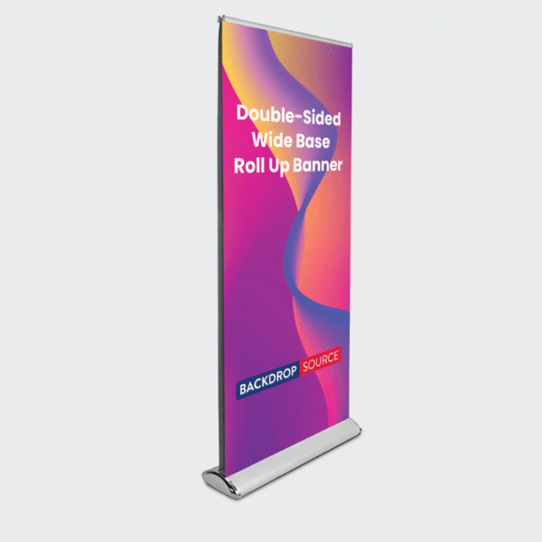 Double-sided broadbase banner