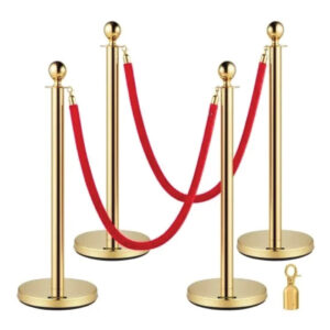 Queue stand and stanchion pair
