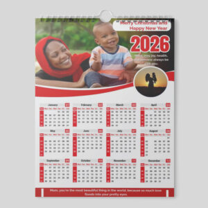 Wall office calendar 2026