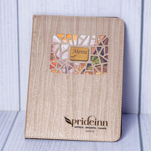 Home 23 Branded hotel menu holder