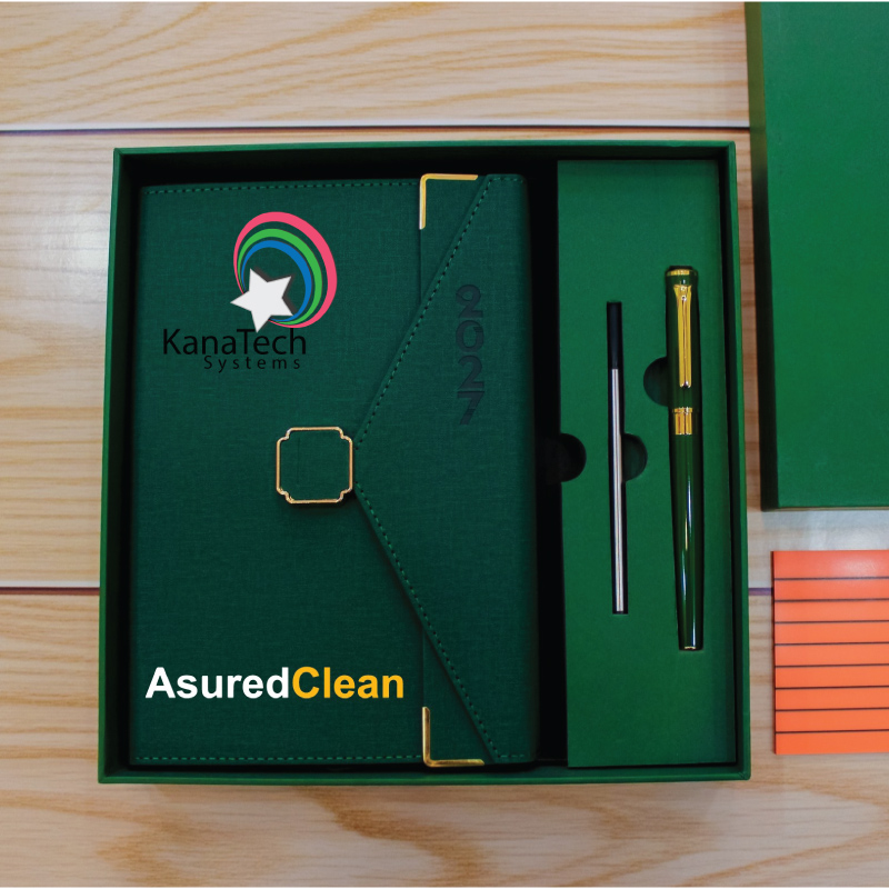 A5 Diaries 2027 Gift Set 1 Kshs&Nbsp;2,200.00 A5 diaries 2027 gift set available in black, green, red and blue, ideal for corporate gifts, staff appreciation and client gifting in kenya.