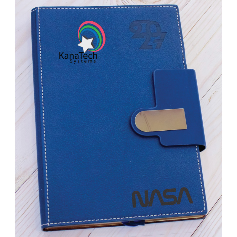Executive A5 Diaries 2027 1 Kshs&Nbsp;1,800.00 Executive a5 diaries 2027 in blue and black, ideal for branded corporate gifts, executive gifts, staff appreciation and client giveaways in kenya.