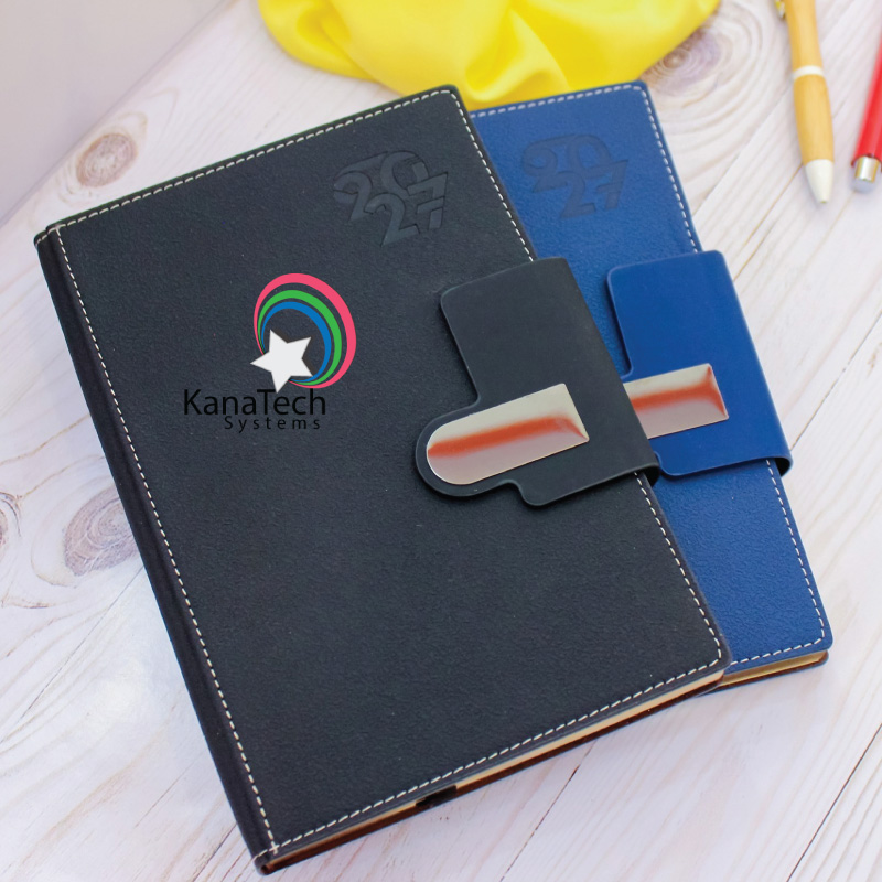 Executive A5 Diaries 2027 2 Kshs&Nbsp;1,800.00 Executive a5 diaries 2027 in blue and black, ideal for branded corporate gifts, executive gifts, staff appreciation and client giveaways in kenya.