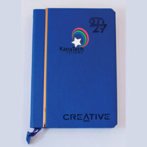 Home 1 Personalized a5 diaries 2027 in black, green, grey and blue, ideal for branded corporate gifts, staff appreciation and client giveaways in kenya.